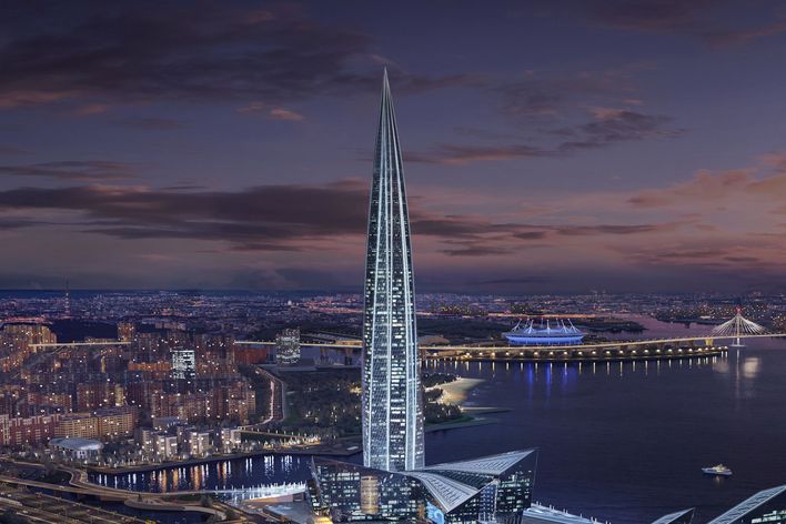 Lakhta Center in St. Petersburg, Russland. (Quelle: TRUMPF)