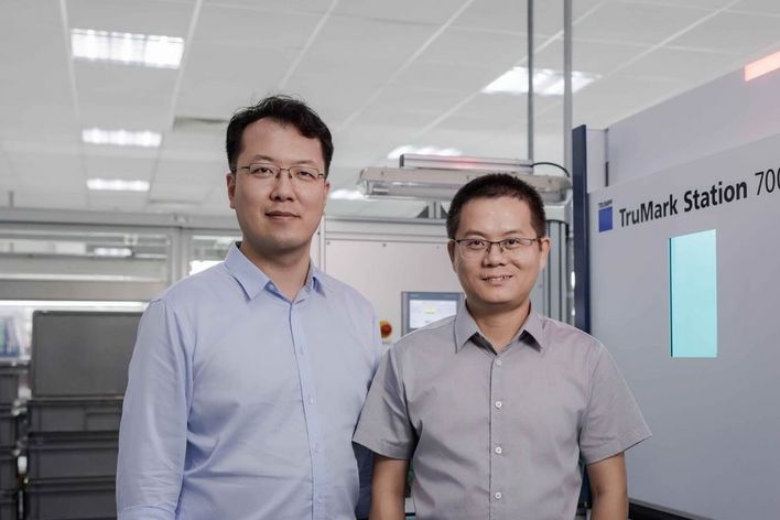 Charlie Zhu und Alex Xu (rechts) 