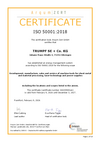 Certification according to DIN EN ISO 50001