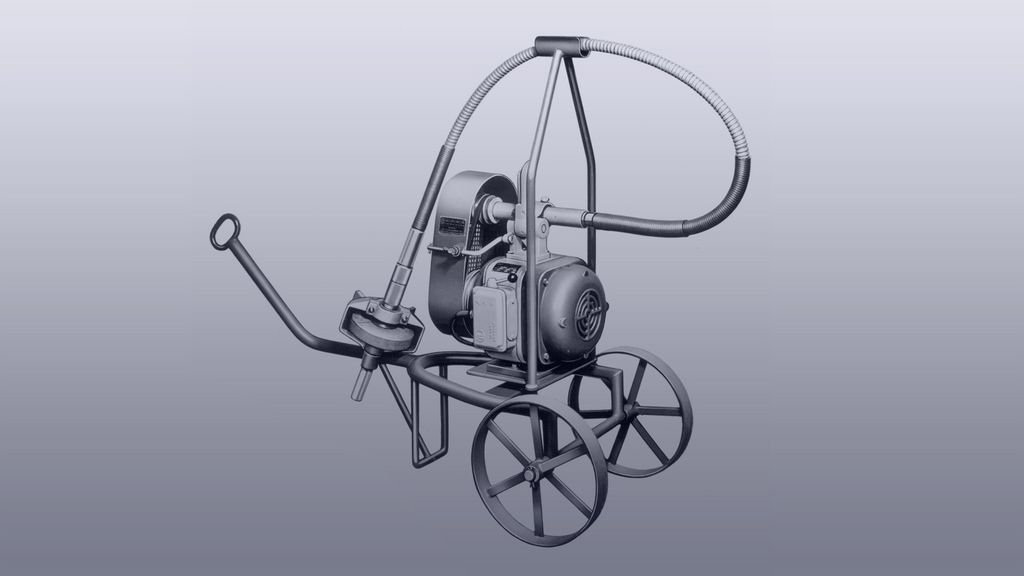 historical picture of flexible shafts from TRUMPF