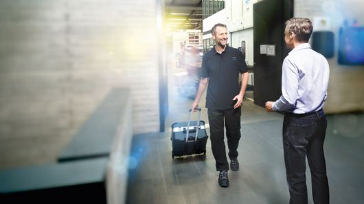 Key visual of TRUMPF Services Technical Service