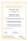 Certification according to DIN EN ISO 14001