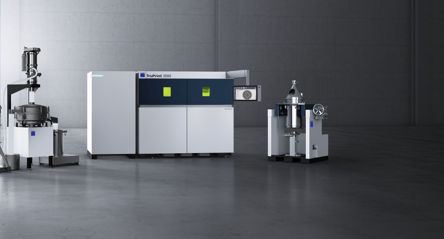 Industrial part and powder management