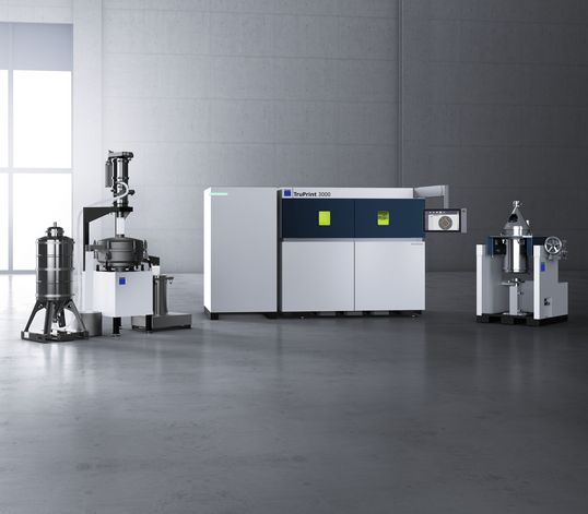 Industrial part and powder management