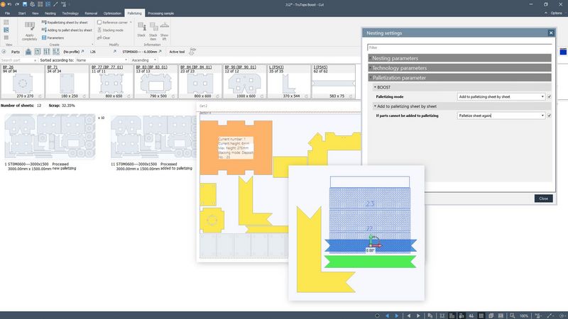 TruTops Boost V13，装托盘模块