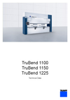 TruBend Series 1000: Technical data