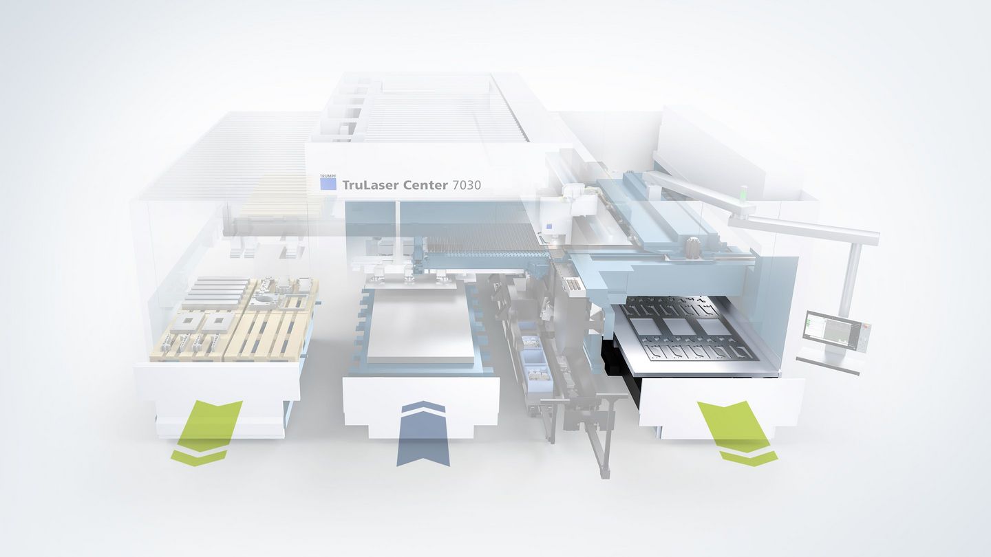 Unloading the scrap skeleton