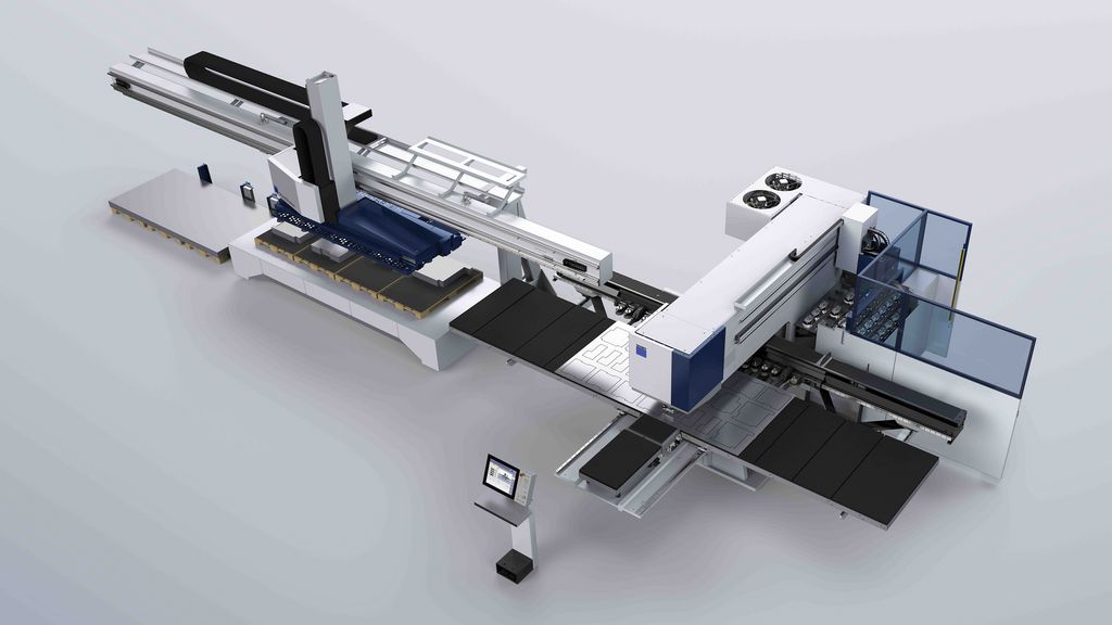 带自动化装置的 TruPunch 机床