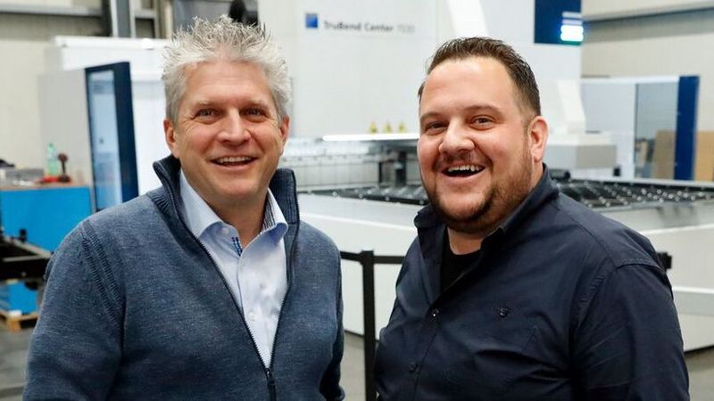 Riguzzi 先生与通快员工