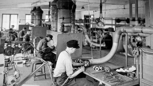 historical picture of the Stuttgart machine shop Julius Geiger GmbH 