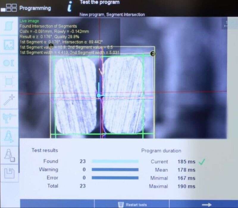TRUMPF laser application hairpin welding with visionline
