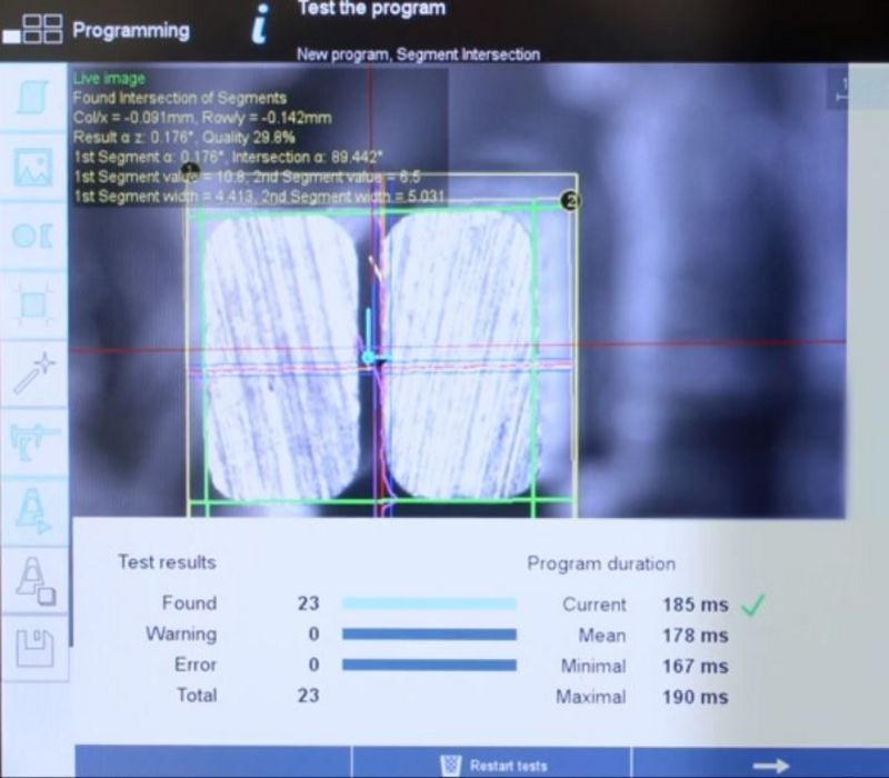 TRUMPF laser application hairpin welding with visionline