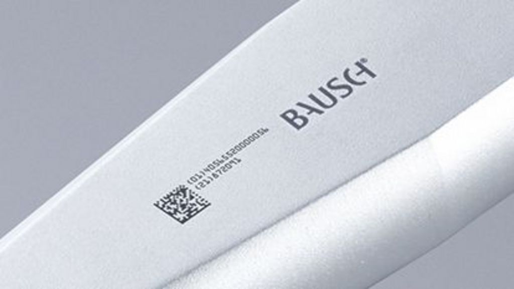 具有 UDI 码的医疗器械，使用通快激光黑色打标