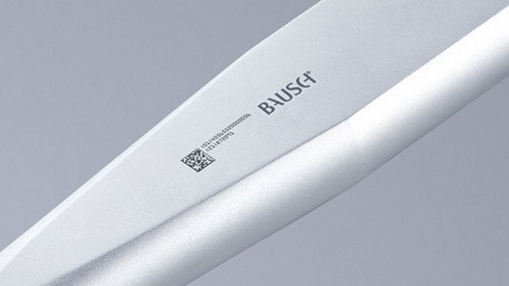 具有 UDI 码的医疗器械，使用通快激光黑色打标