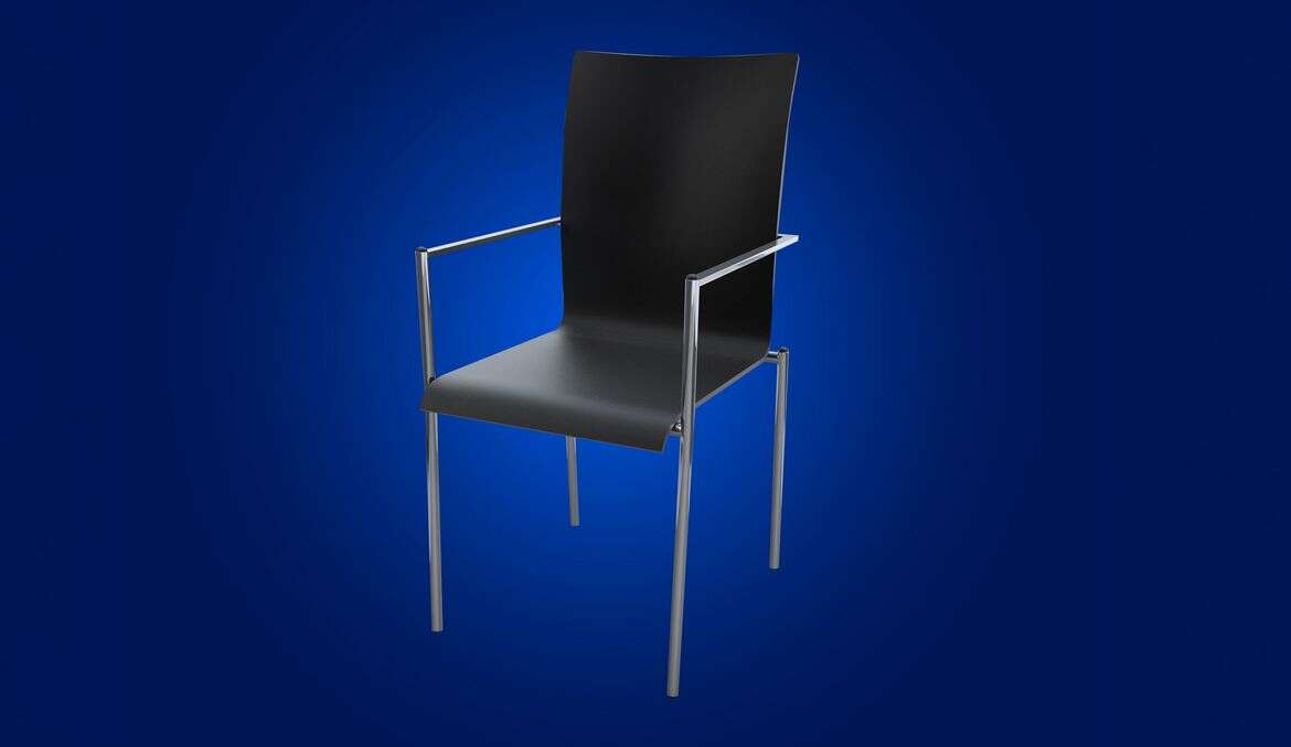 Stuhl, der auf einer TRUMPF Laser-Rohrschneidemaschine gefertigt wurde