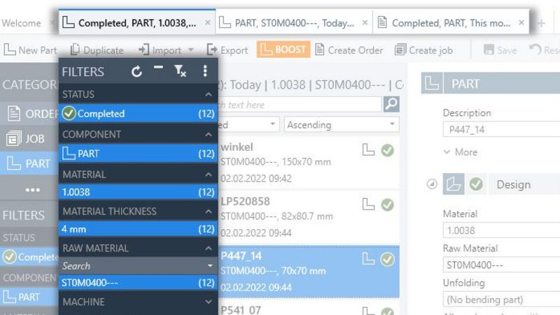 TruTops Boost V14, Screenshot Wiederherstellung von Tabs