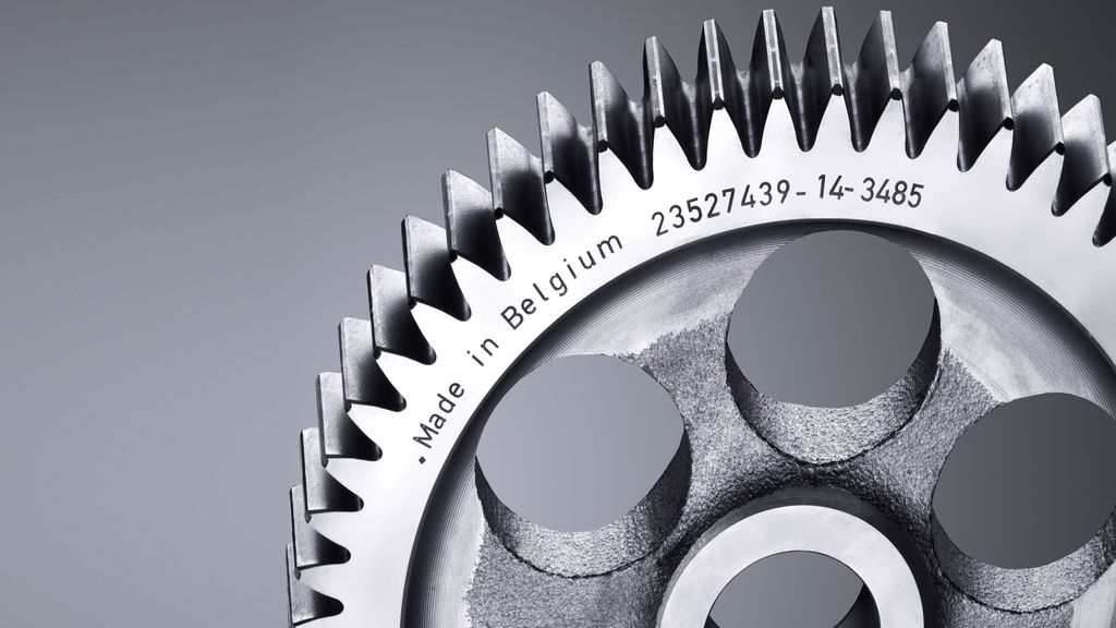 使用 TruMark 5000 系列的雕刻齿轮