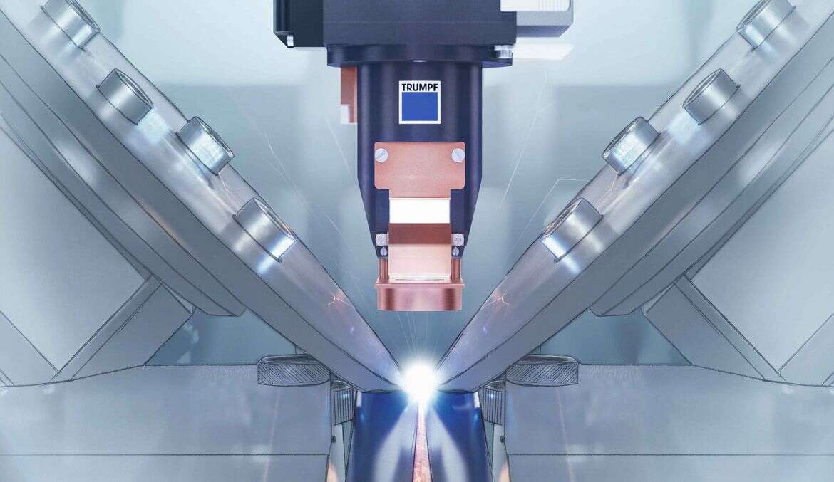Laser welding process of a profile on the TruLaser Cell 1100