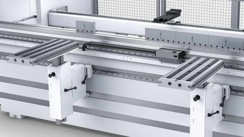 TruBend Series 3000, adjustable support brackets