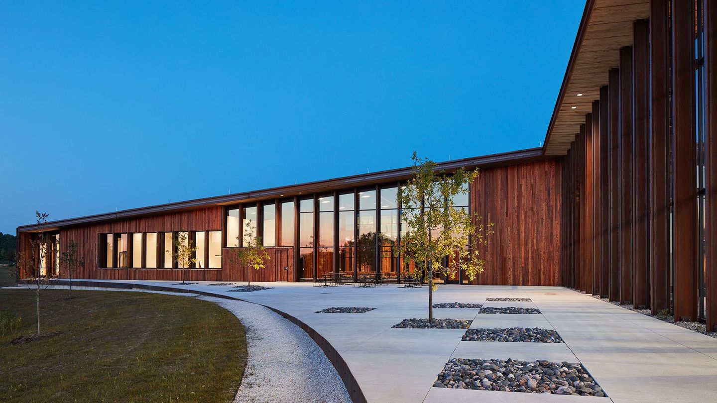 芝加哥智能工厂前的树