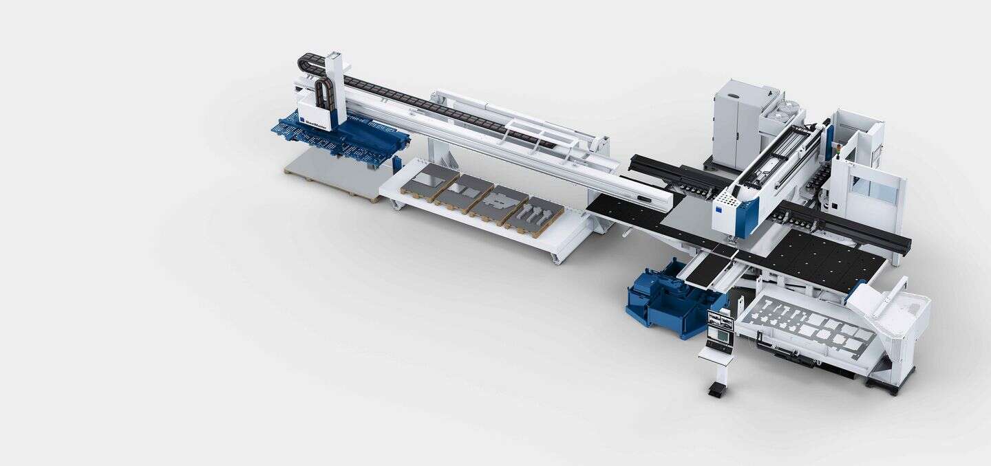 TruPunch 5000，带有 SheetMaster、SortMaster Box、GripMaster 和 ToolMaster Linear