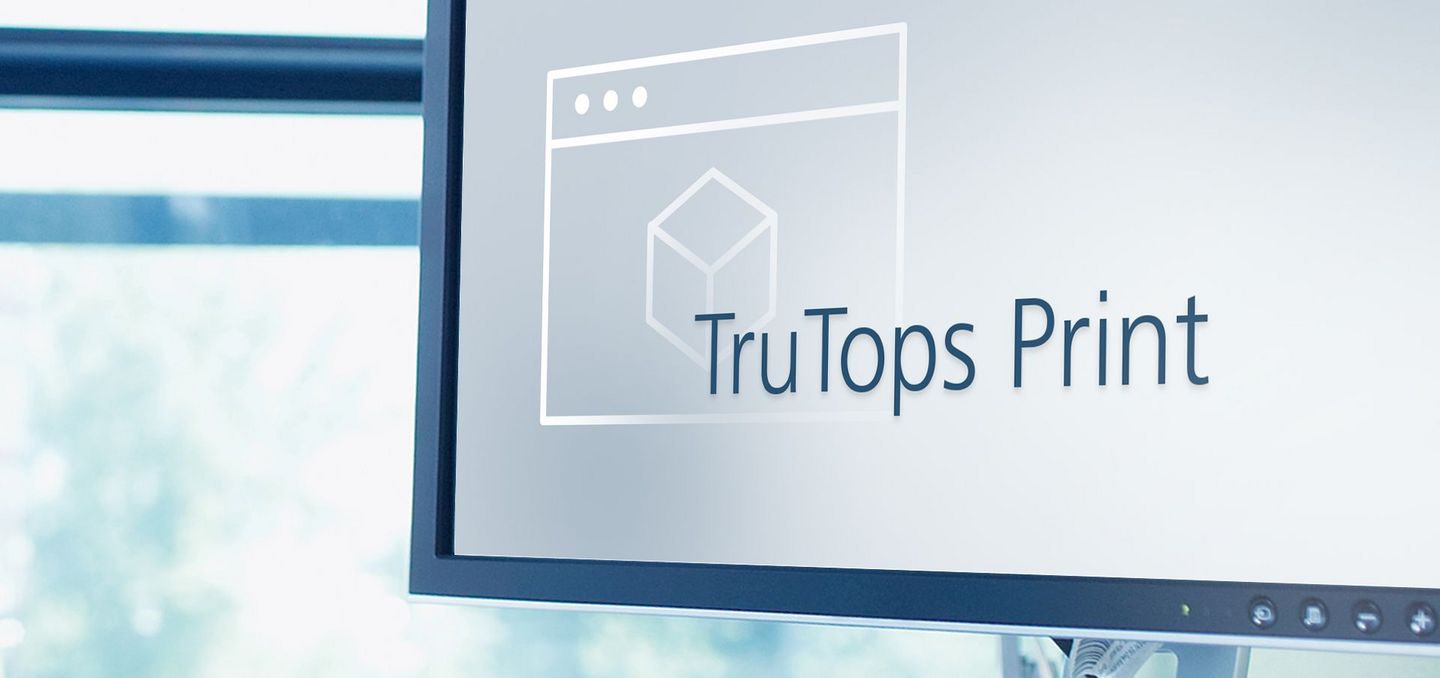 Softwarebild TruTops Print, TRUMPF