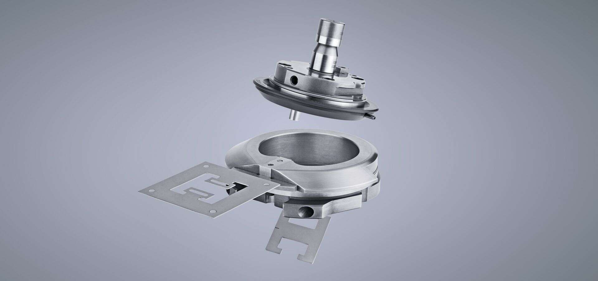 Ausstoßwerkzeug zum Sortieren mit Musterblech
