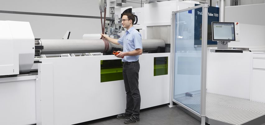 TruLaser Tube 7000 fiber, open machine concept