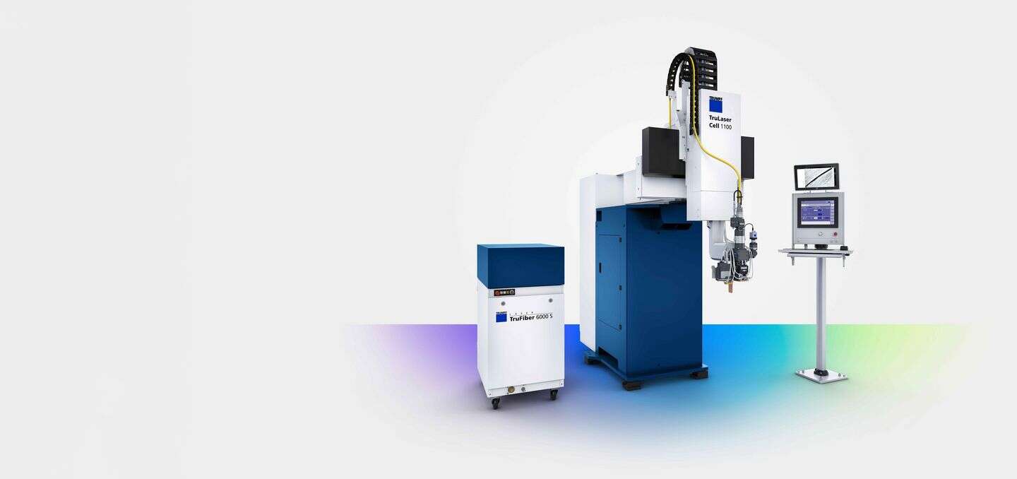 TruLaser Cell 1100 搭配 TruFiber 6000 S 固体激光器