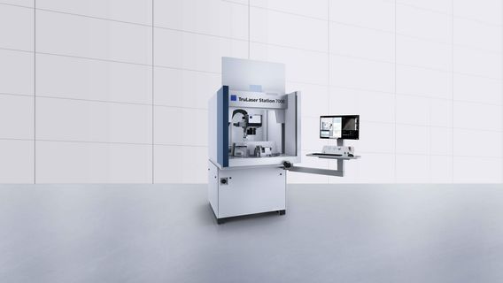 TruLaser Station 7000 optional of a rotary indexing table