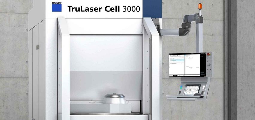 带旋转加工台的 TruLaser Cell 3000