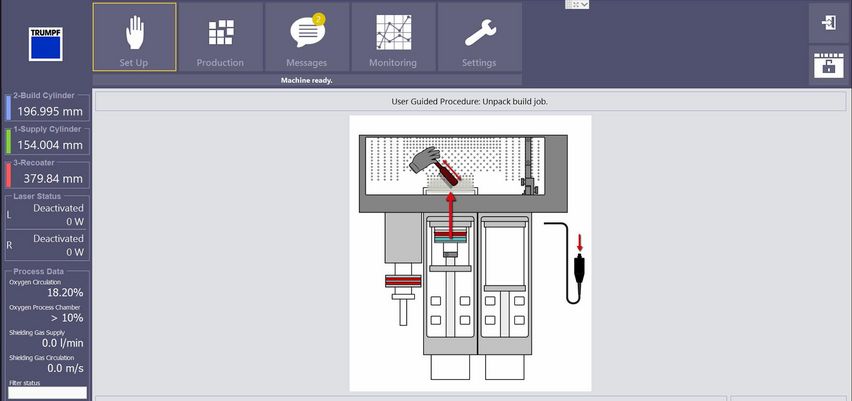 TruPrint 1000,安装向导截图