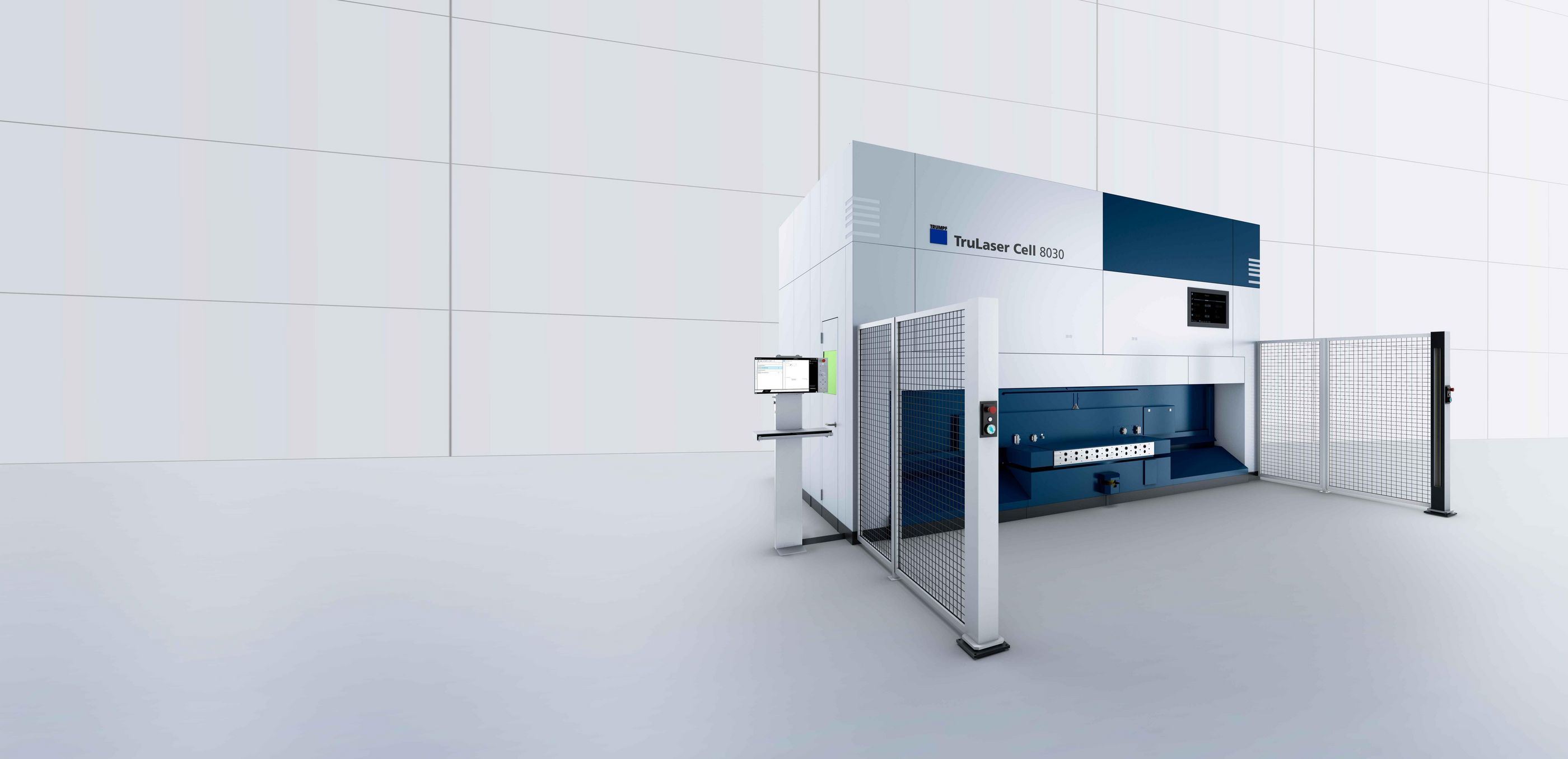 TruLaser Cell 8030 3D laser cutting machine as an installation version