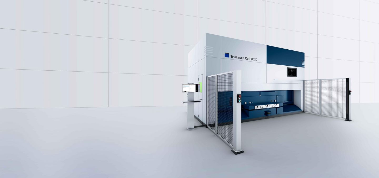 TruLaser Cell 8030 3D laser cutting machine as an installation version