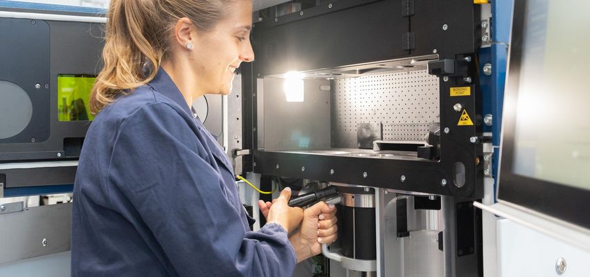 TruPrint 1000,更换缸体